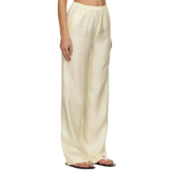 GO BY GO SILK 100% Silk Straight Leg Pants - Picture 1 of 5